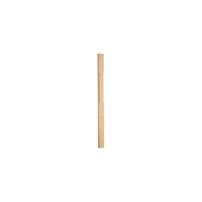 GW Leader Oak Stop Chamfered Half Newel Post with Pyramid Cap 1500mm