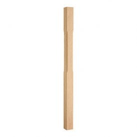 Oak Stop Chamfered Newel Post with Pyramid Cap 1500mm