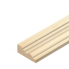 Pine Barrel Moulding 21mm x 9mm x 2400mm