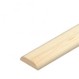Pine D Shape Moulding 25mm x 6mm x 2400mm