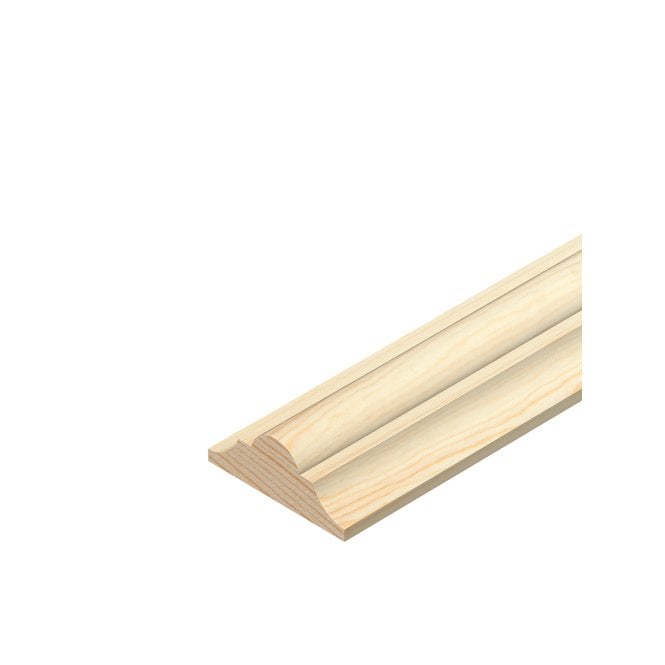 GW Leader Pine Double Astragal Moulding 21mm x 9mm x 2400mm