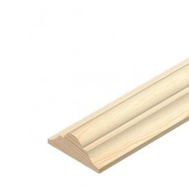 Pine Double Astragal Moulding 34mm x 12mm x 2400mm