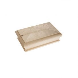 Pine Newel Post Pyramid Half Cap