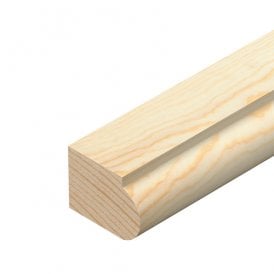 Pine Staff Bead Moulding 21mm x 15mm x 2400mm