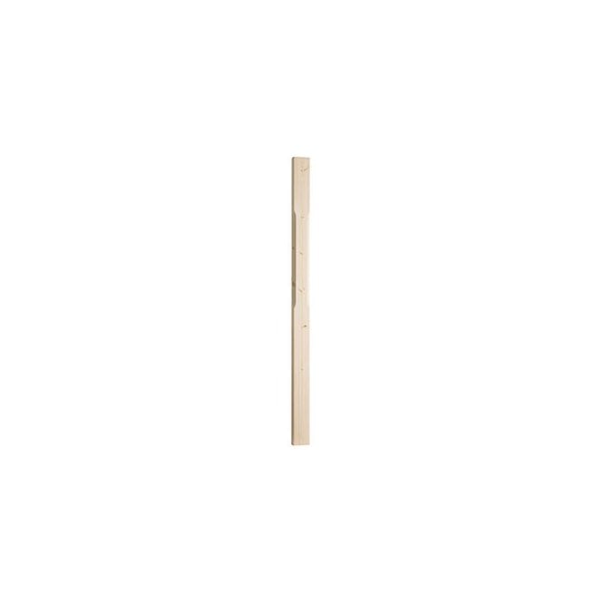 GW Leader Pine Stop Chamfered Half Newel Post with Pyramid Cap 1500mm