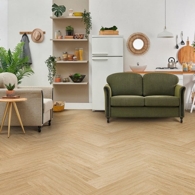 GW Leader Prime Oak - Lifestyle Herringbone 5.5mm Luxury Rigid Vinyl Flooring