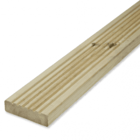 Redwood Treated Green Decking Board 125mm x 32mm 