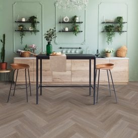 Weathered Oak - Lifestyle Herringbone 5.5mm Luxury Rigid Vinyl Flooring