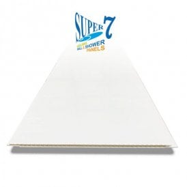 White Gloss Super 7 PVC Wall Panel - 2700mm x 250mm x 7mm
