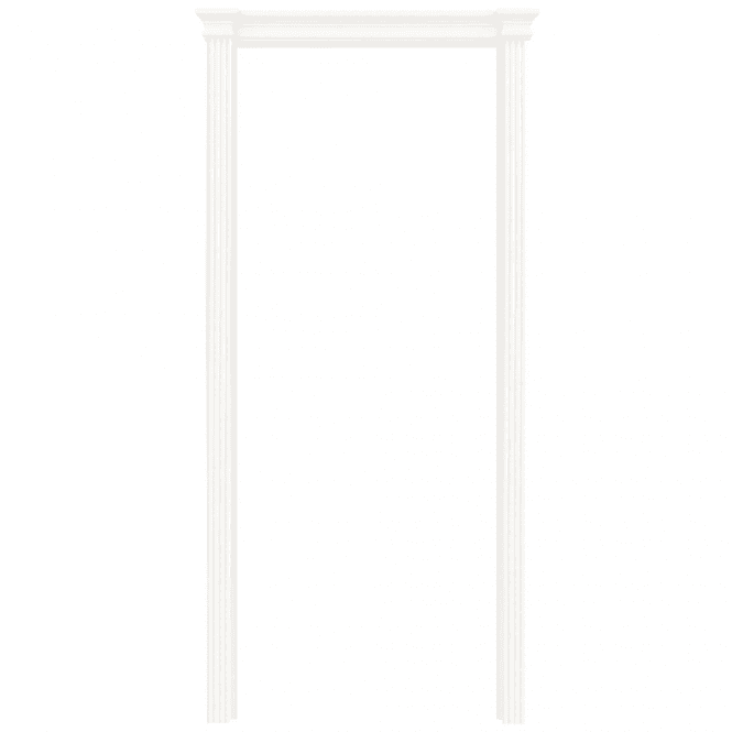 GW Leader White Internal Primed Sovereign Architrave Set