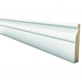 White Primed Ogee Skirting Board 14mm x 82mm x 2.4m
