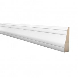 White Primed Ogee Skirting Board 17mm x 57mm x 2.4m