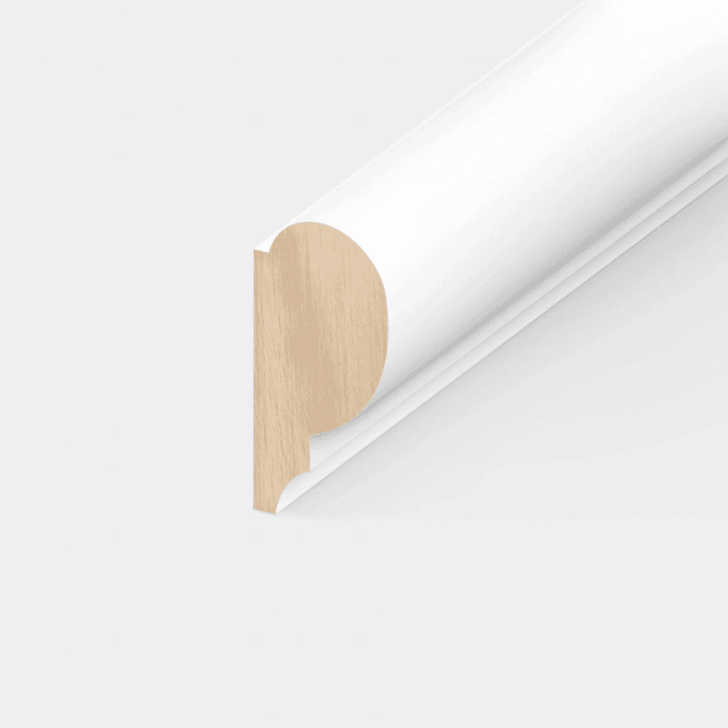 GW Leader White Primed Picture Rail Moulding 20mm x 45mm x 2.4m