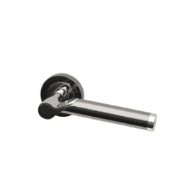 Enterprise Round Rose Dual Finish Lever Door Handle