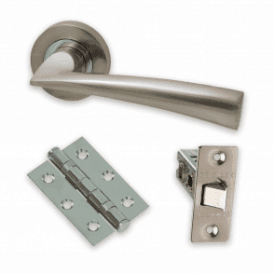The Developer Phantom Polished Chrome & Satin Nickel Door Handle Pack