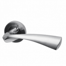 Truro Round Rose Dual Finish Lever Door Handle