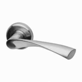 Zeta Round Rose Lever Door Handle