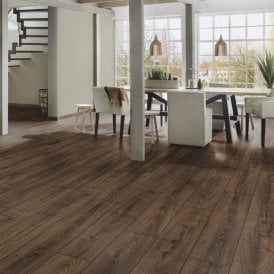 Atlantic 10 Espresso Carpenter Oak 10mm Moisture Resistant Laminate Flooring (K479)