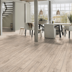 Atlantic 10 Mushroom Carpenter Oak 10mm Moisture Resistant Laminate Flooring (K479)
