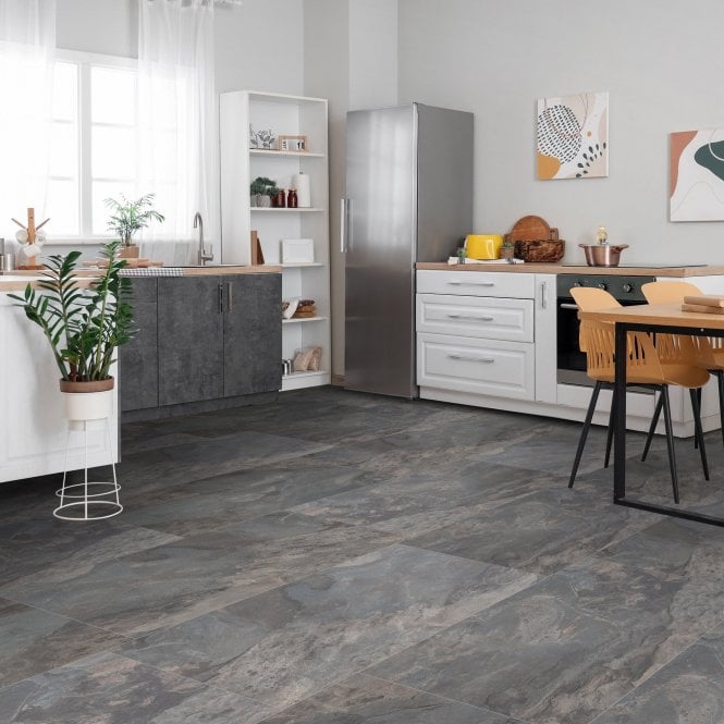 Krono Original Atlantic 8 Pewter Slate 8mm Moisture Resistant Laminate Flooring (K388)
