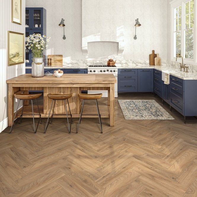 Krono Original Historic Oak - Herringbone 8mm Laminate Flooring (5947)