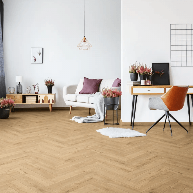Krono Original Sundance Oak - Herringbone 8mm Laminate Flooring (K326)