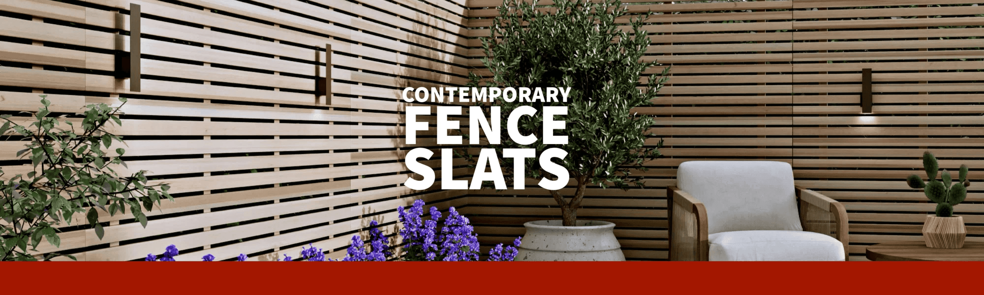 Contemporary Fence Slats