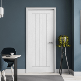 Internal White Moulded Vertical 5 Panel Door