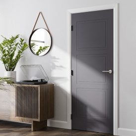 Internal White Primed Shallow Moulded Smooth 3 Panel Door