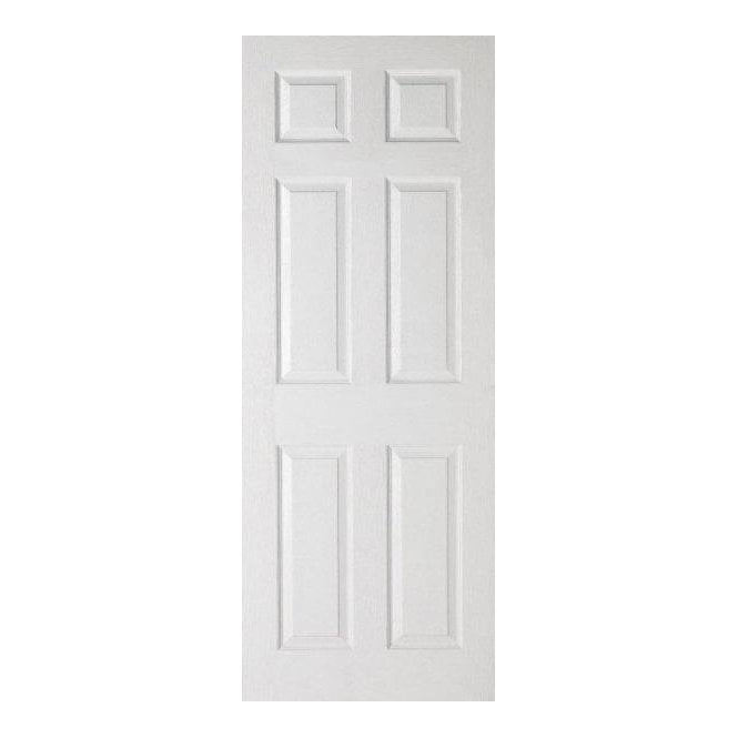 Premdor Textured Internal White Moulded 6 Panel Fire Door