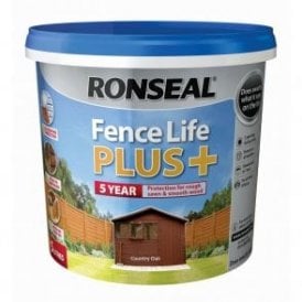 Ronseal Fence Life Plus Country Oak 5 Litre