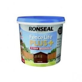 Ronseal Fence Life Plus Dark Oak 5 Litre
