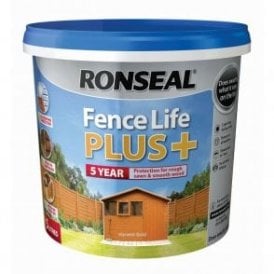 Ronseal Fence Life Plus Harvest Gold 5 Litre