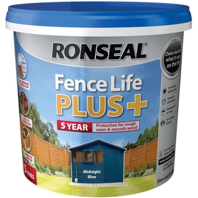 Ronseal  Fence Life Plus Midnight Blue 5 Litre