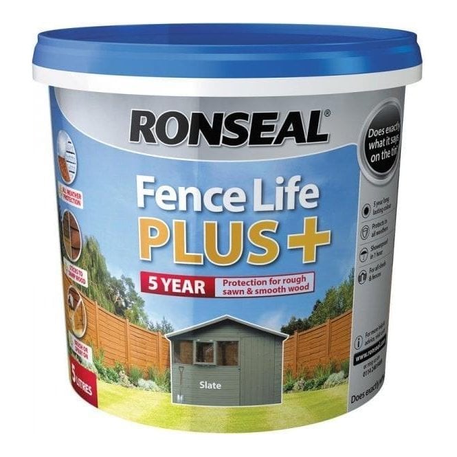 Ronseal  Fence Life Plus Slate 5 Litre