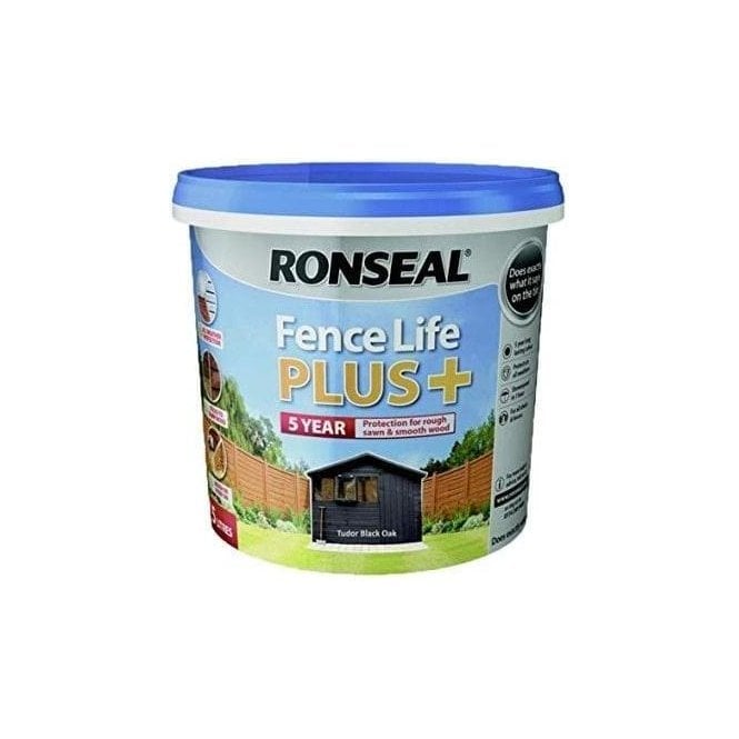Ronseal  Fence Life Plus Tudor Black Oak 5 Litre